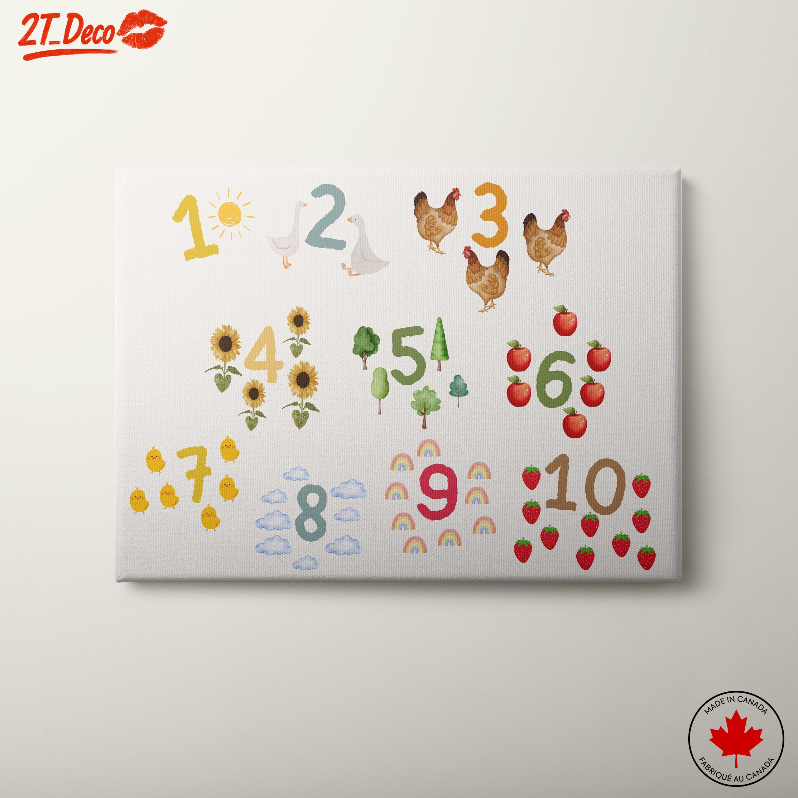 Playful Educational Wall Art for Kids