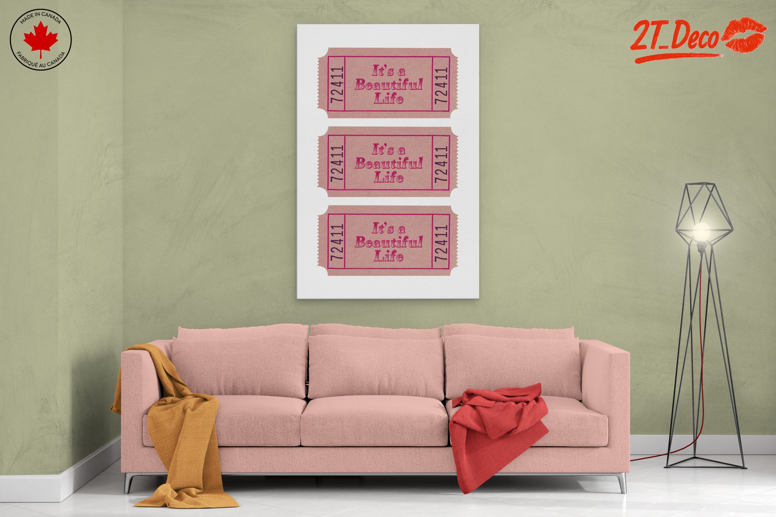 It's a Beautiful Life Inspirational Quote Art - Image 2