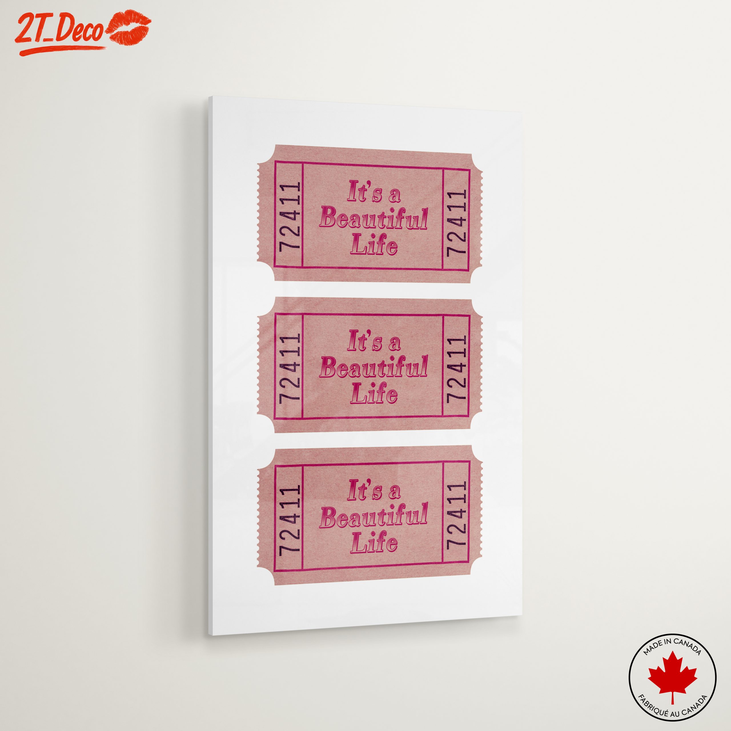 It's a Beautiful Life Inspirational Quote Art - Image 6