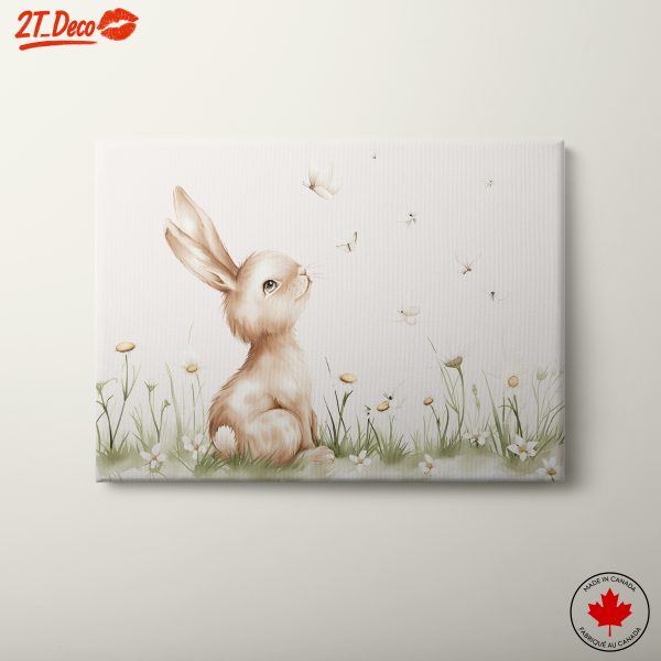 Adorable Rabbit in a Floral Meadow