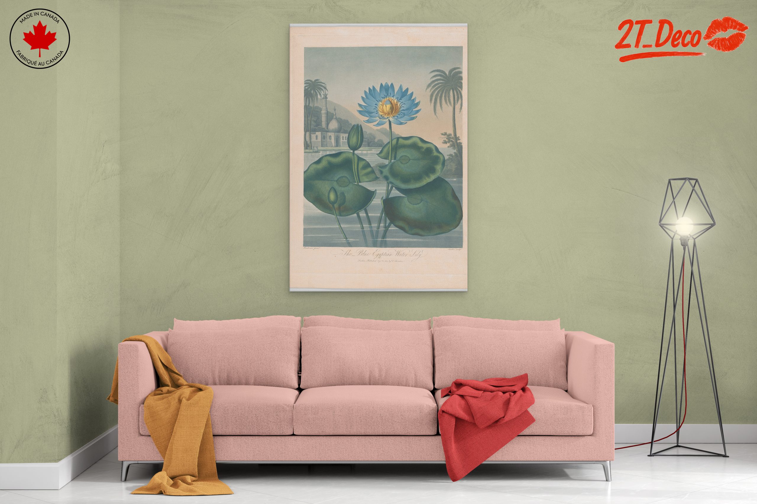 The Blue Egyptian Water Lily Art - Image 2