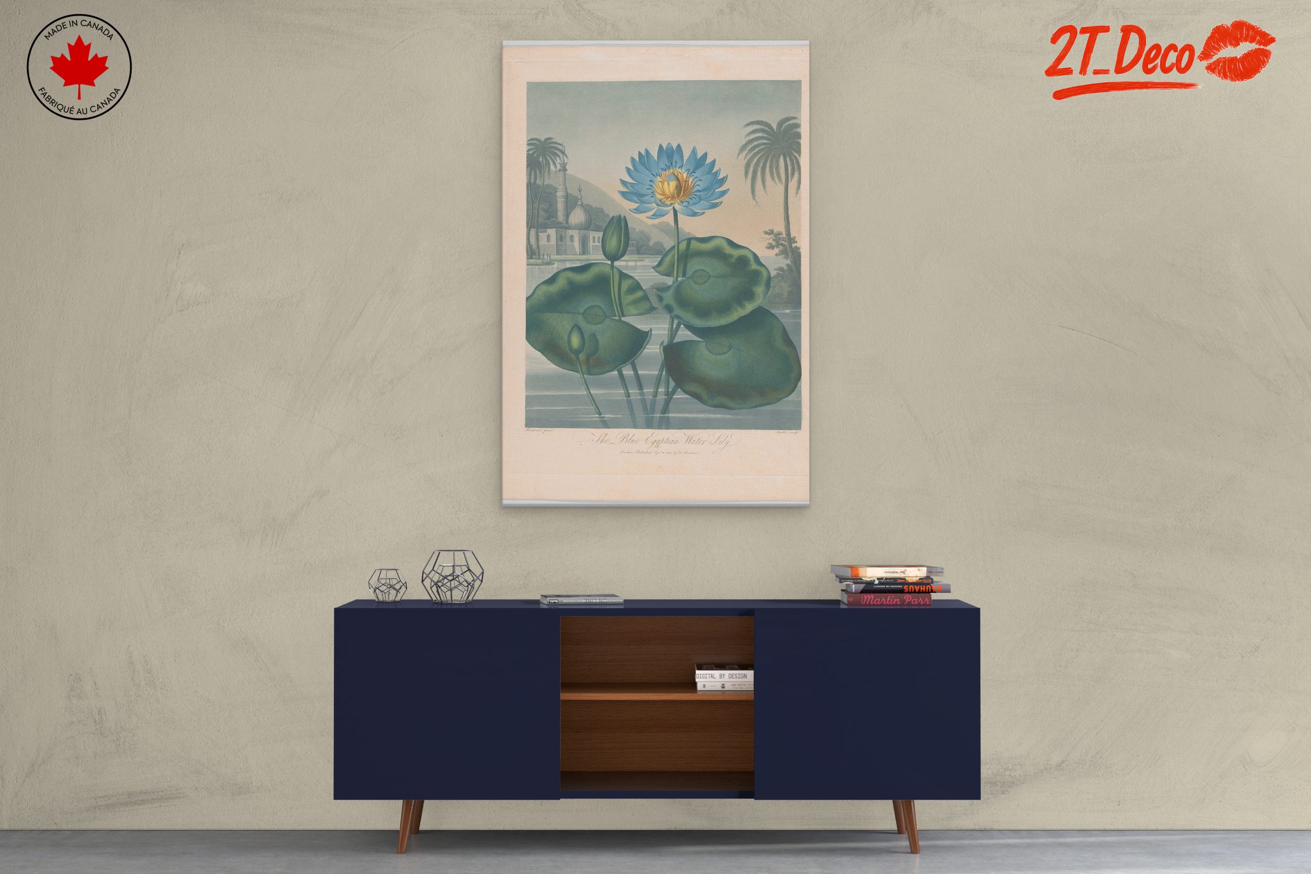 The Blue Egyptian Water Lily Art - Image 3