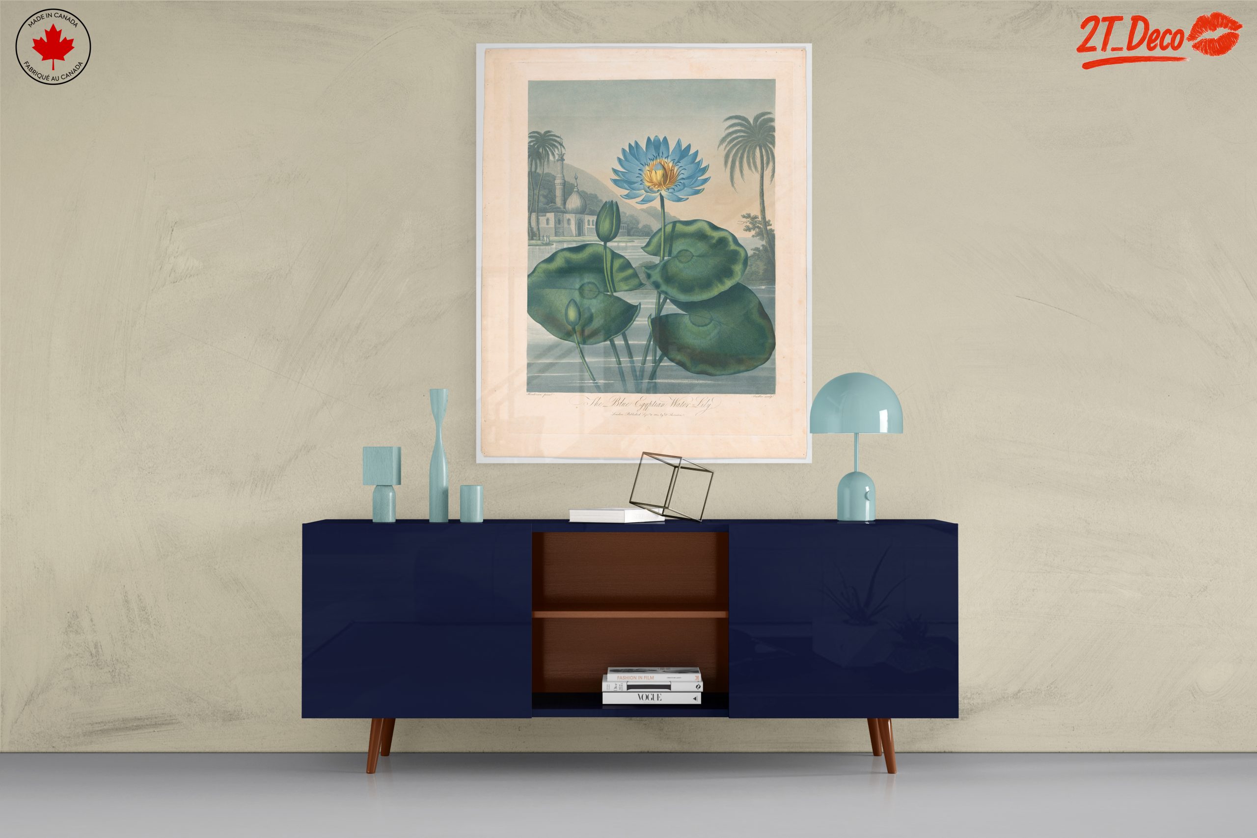 The Blue Egyptian Water Lily Art - Image 8