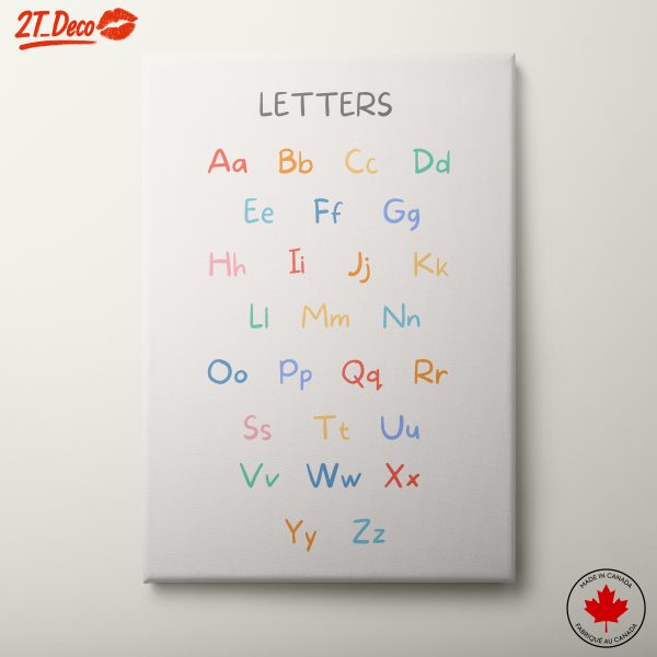 Colorful Alphabet Letter Art