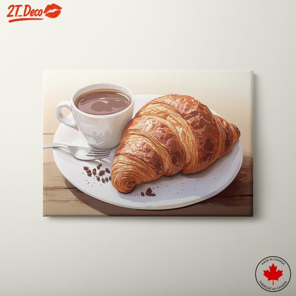 Delightful Croissant And Coffee Art