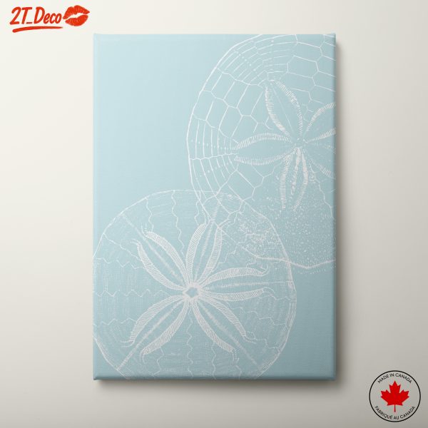Abstract Marine Life Art Featuring Sand Dollars