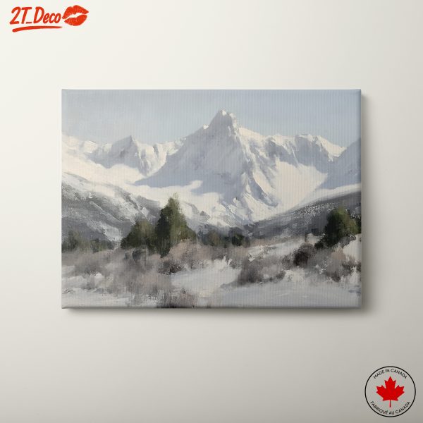 Majestic Snowy Mountain Landscape