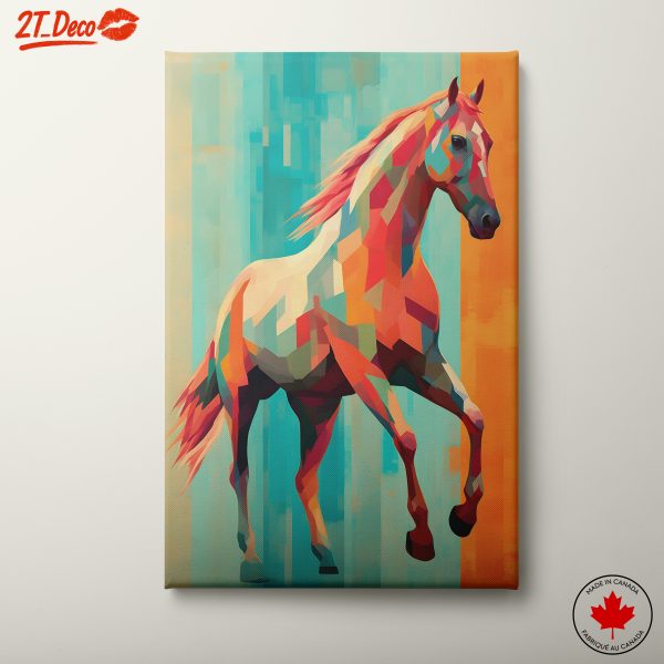 Vibrant Colorful Horse Art