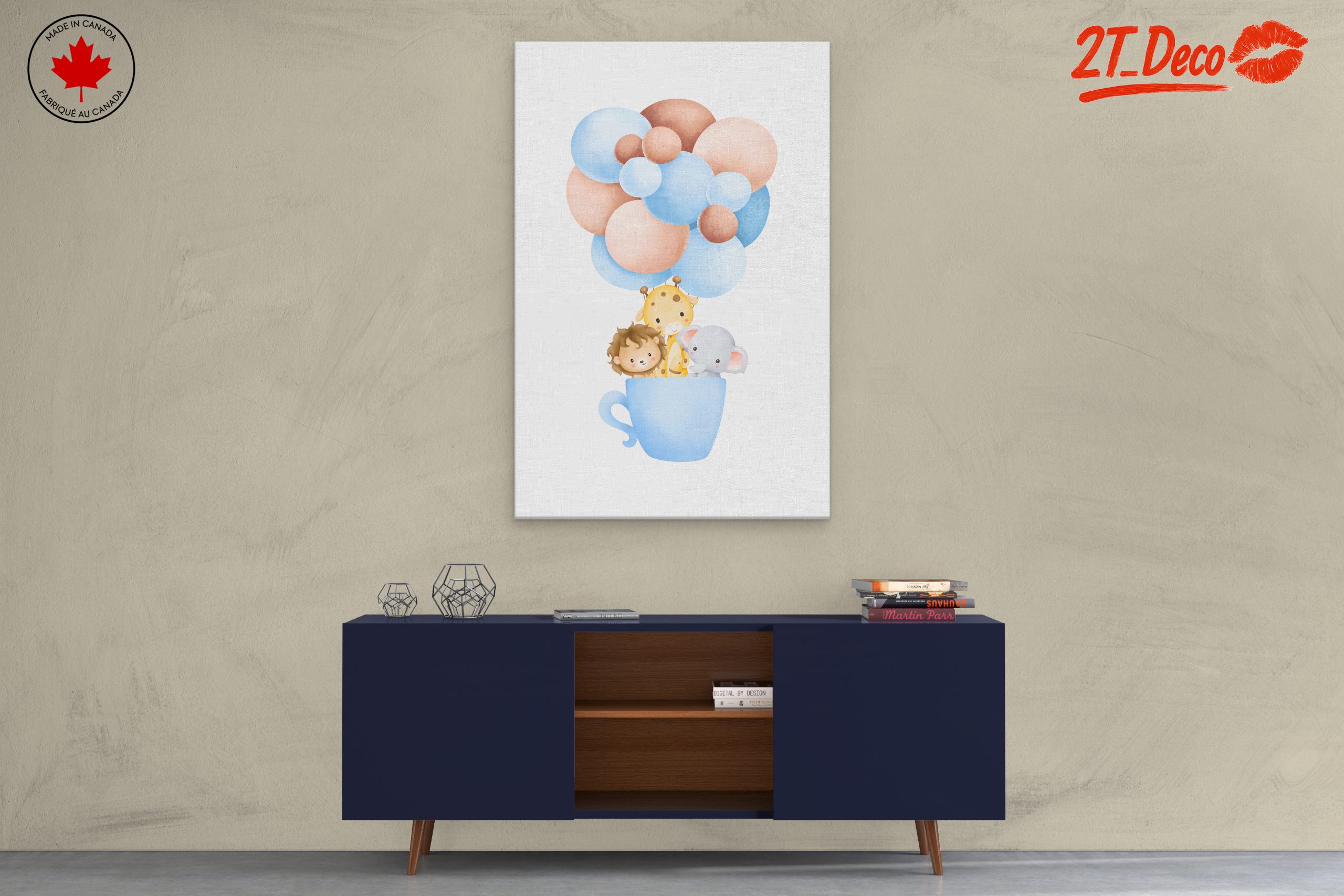 Whimsical Animals with Colorful Balloons - Image 3