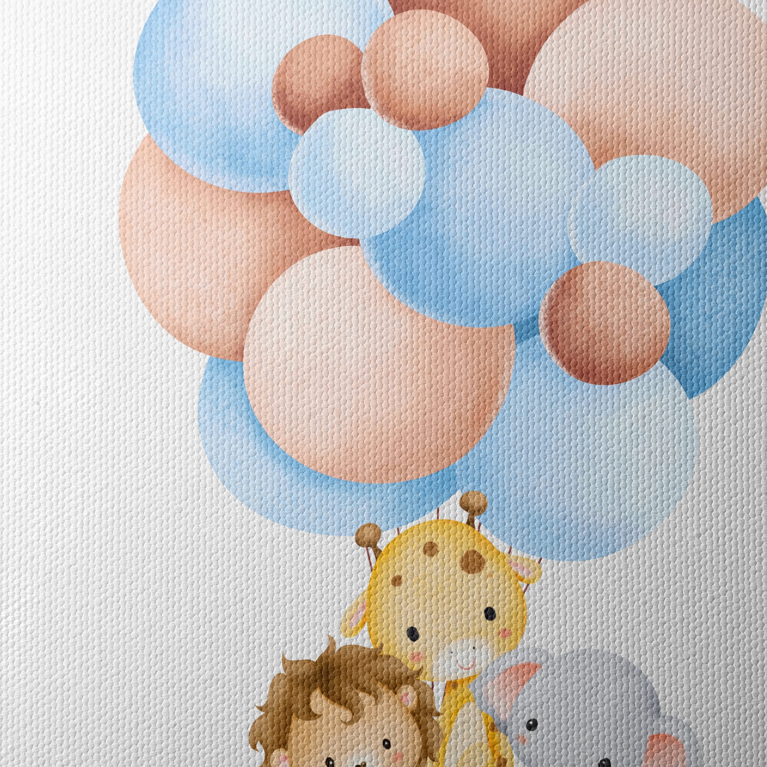 Whimsical Animals with Colorful Balloons - Image 4