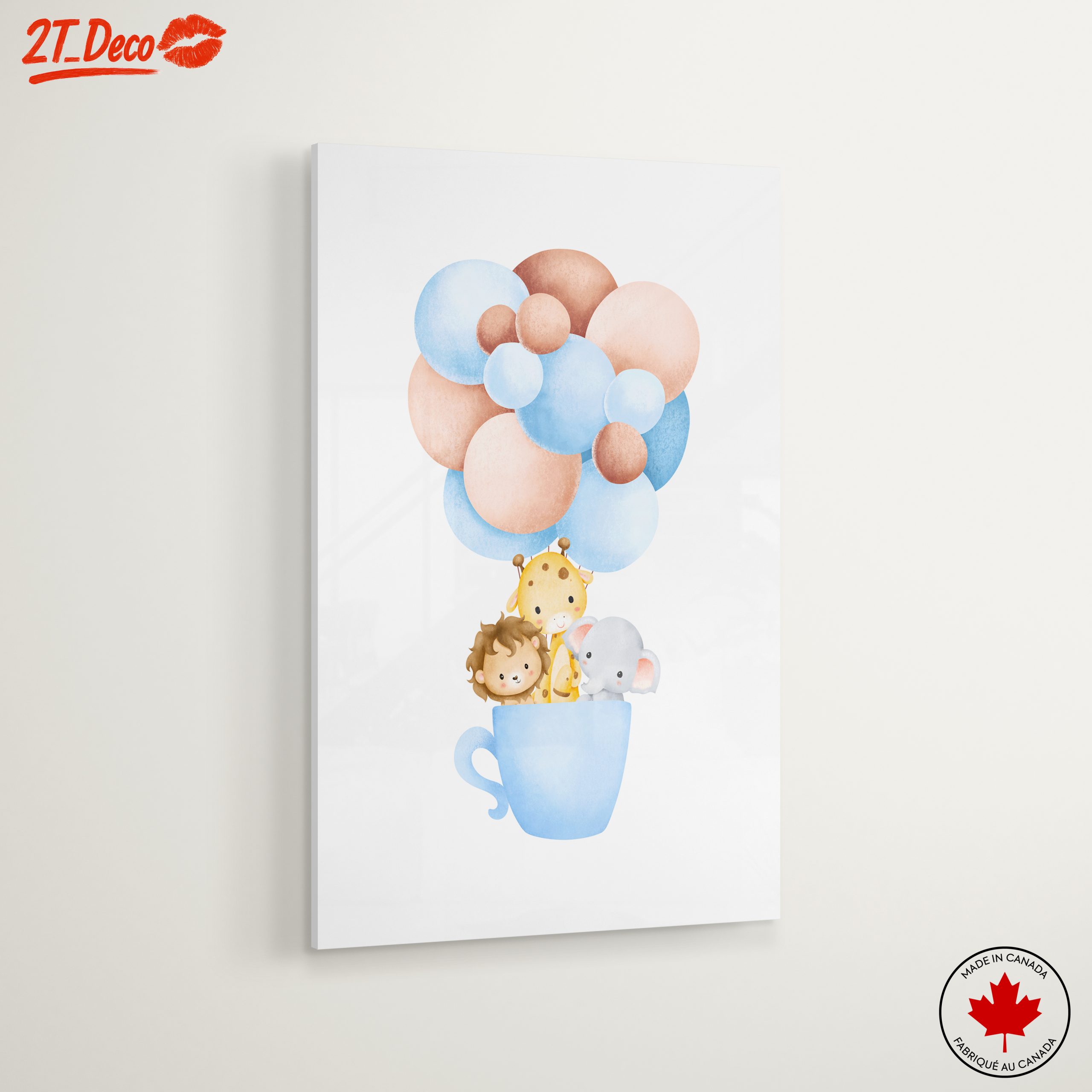 Whimsical Animals with Colorful Balloons - Image 6