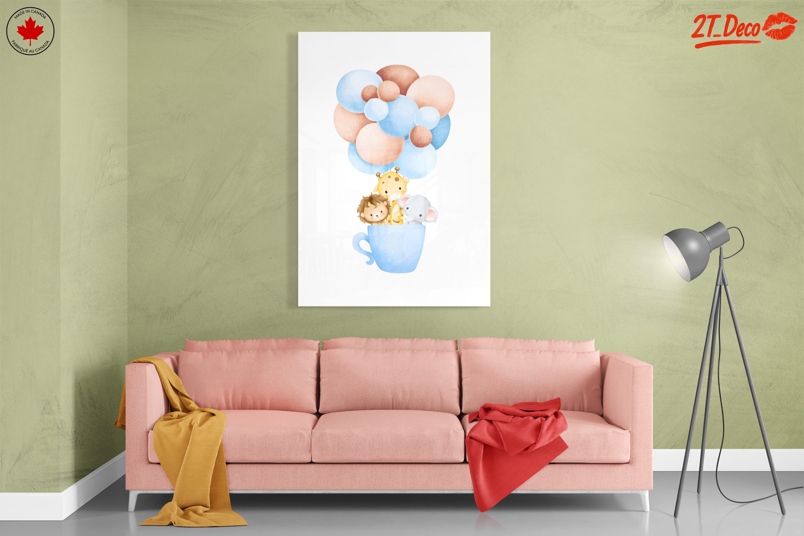 Whimsical Animals with Colorful Balloons - Image 7