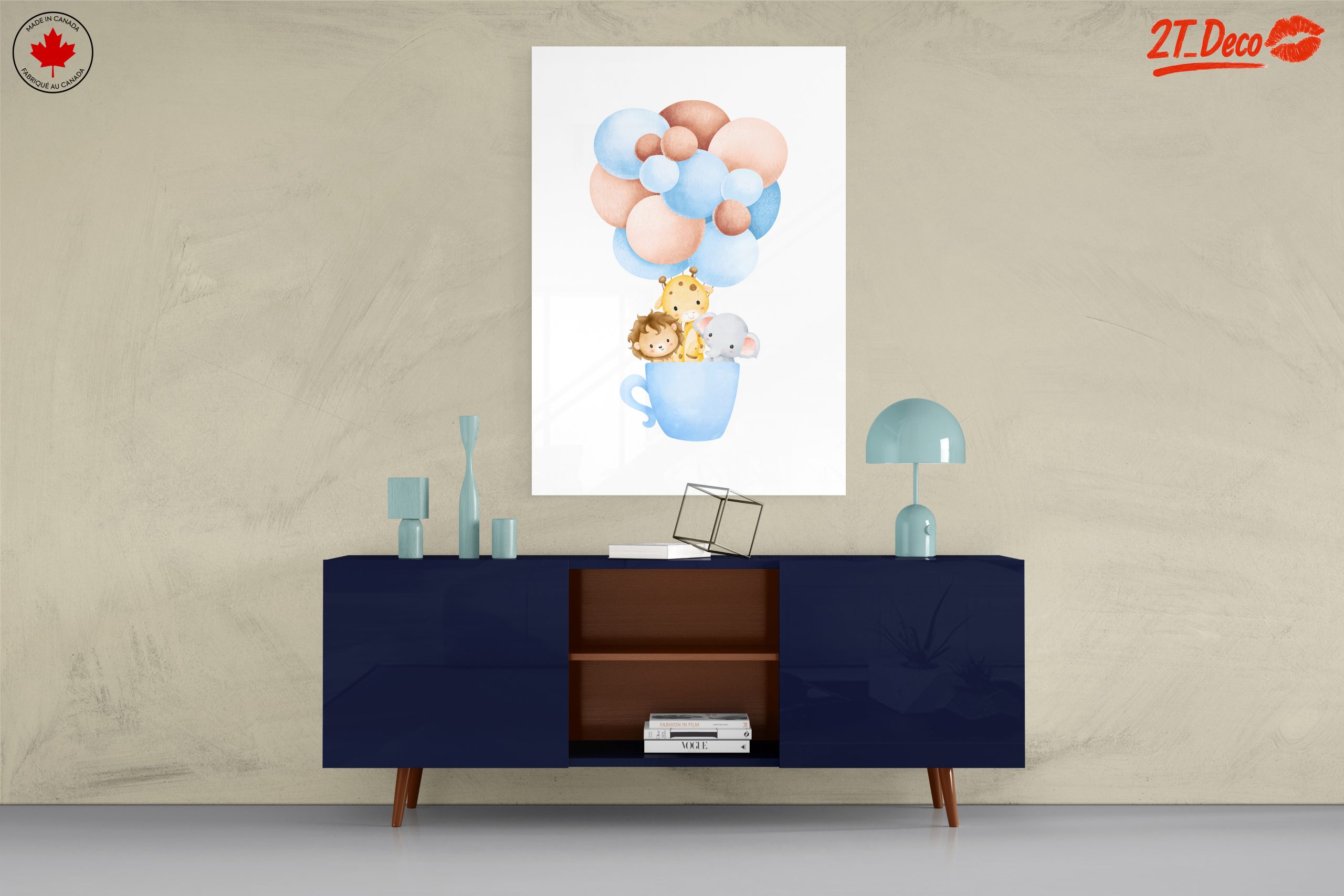 Whimsical Animals with Colorful Balloons - Image 8