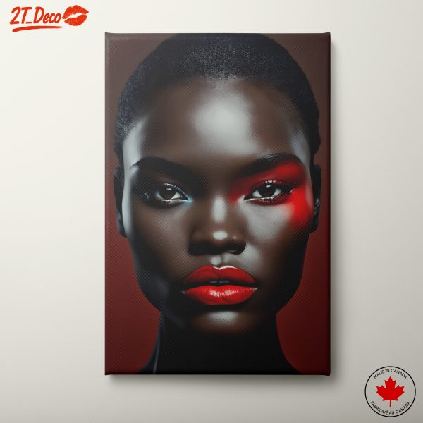 Modern Bold Portrait of a Black Model