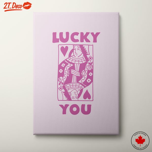 Lucky You Playful Typography Art