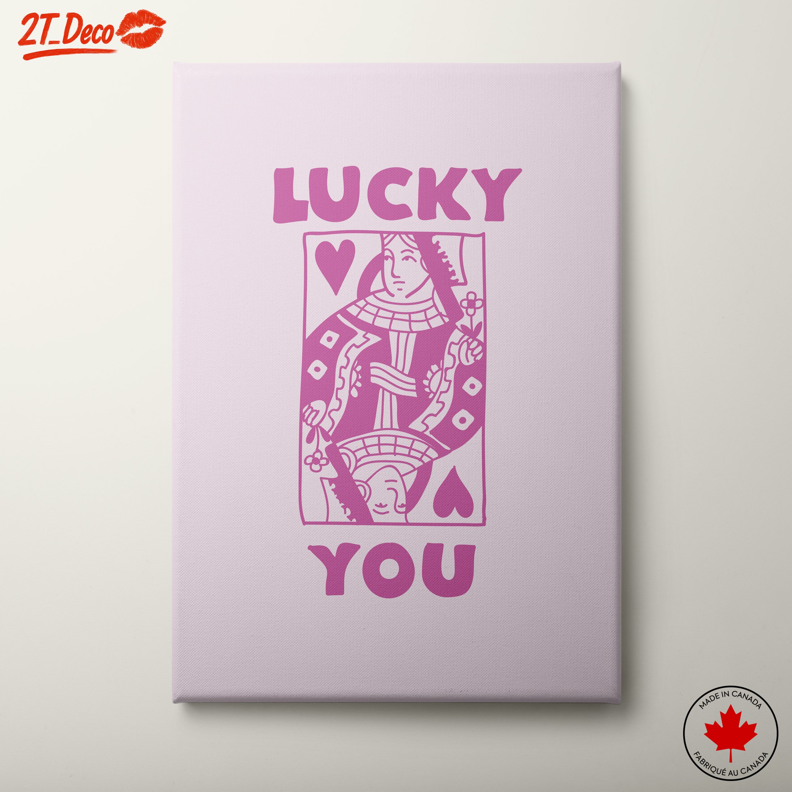 Lucky You Playful Typography Art