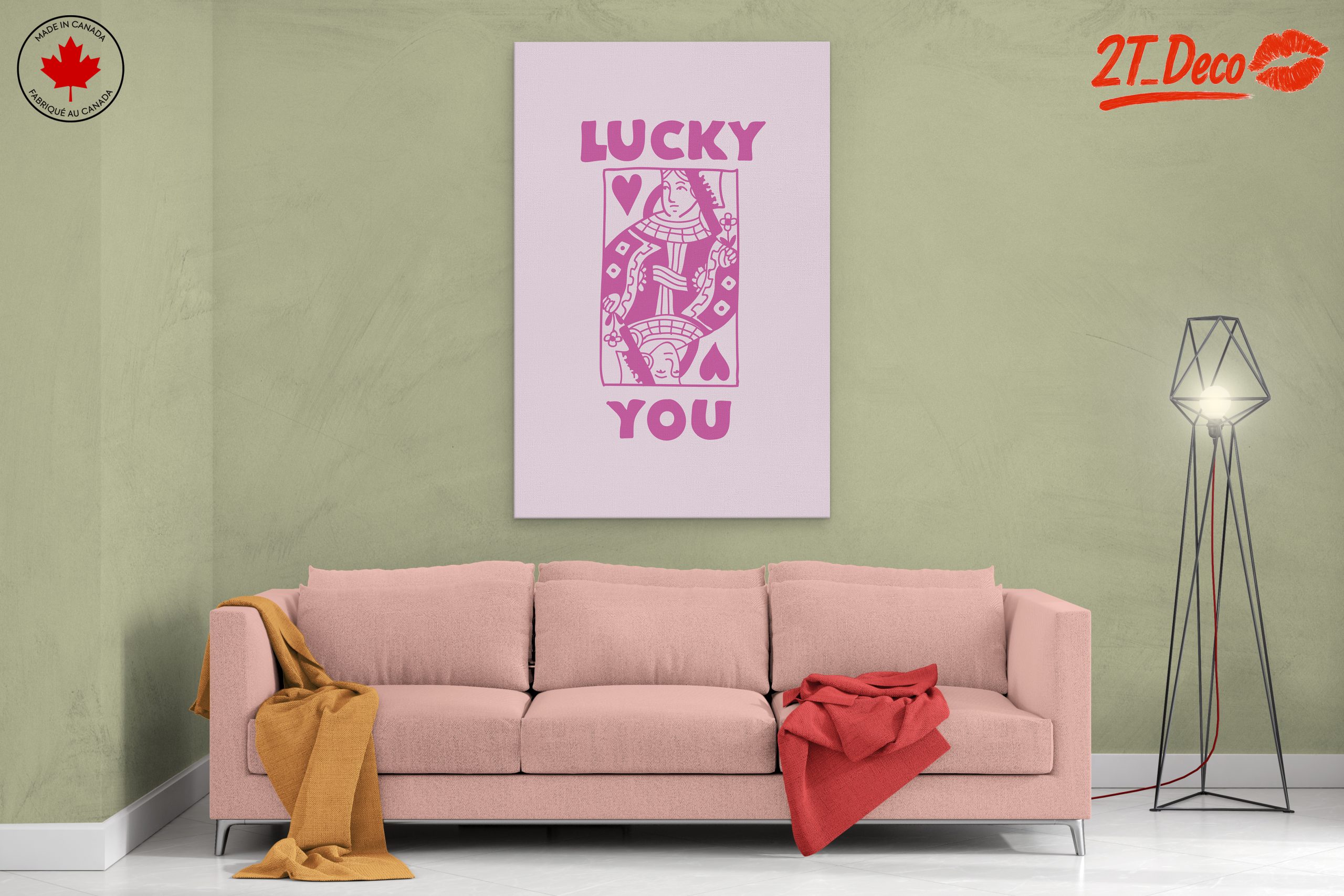 Lucky You Playful Typography Art - Image 2