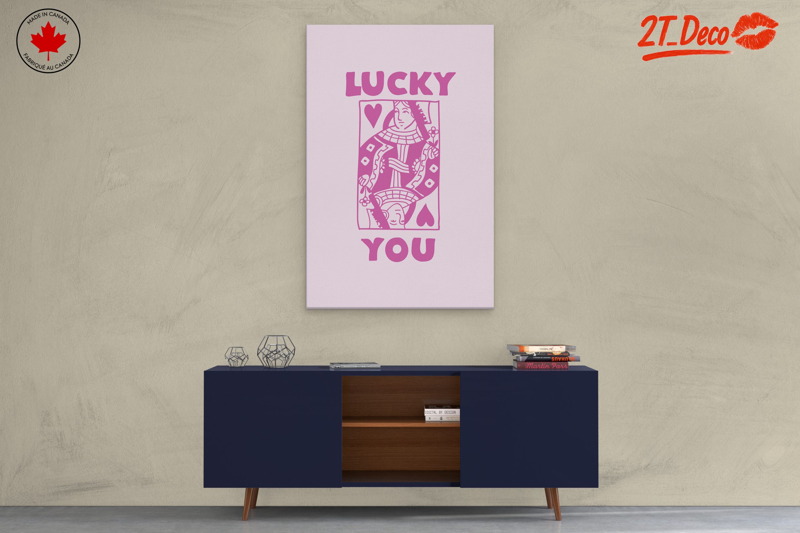 Lucky You Playful Typography Art - Image 3