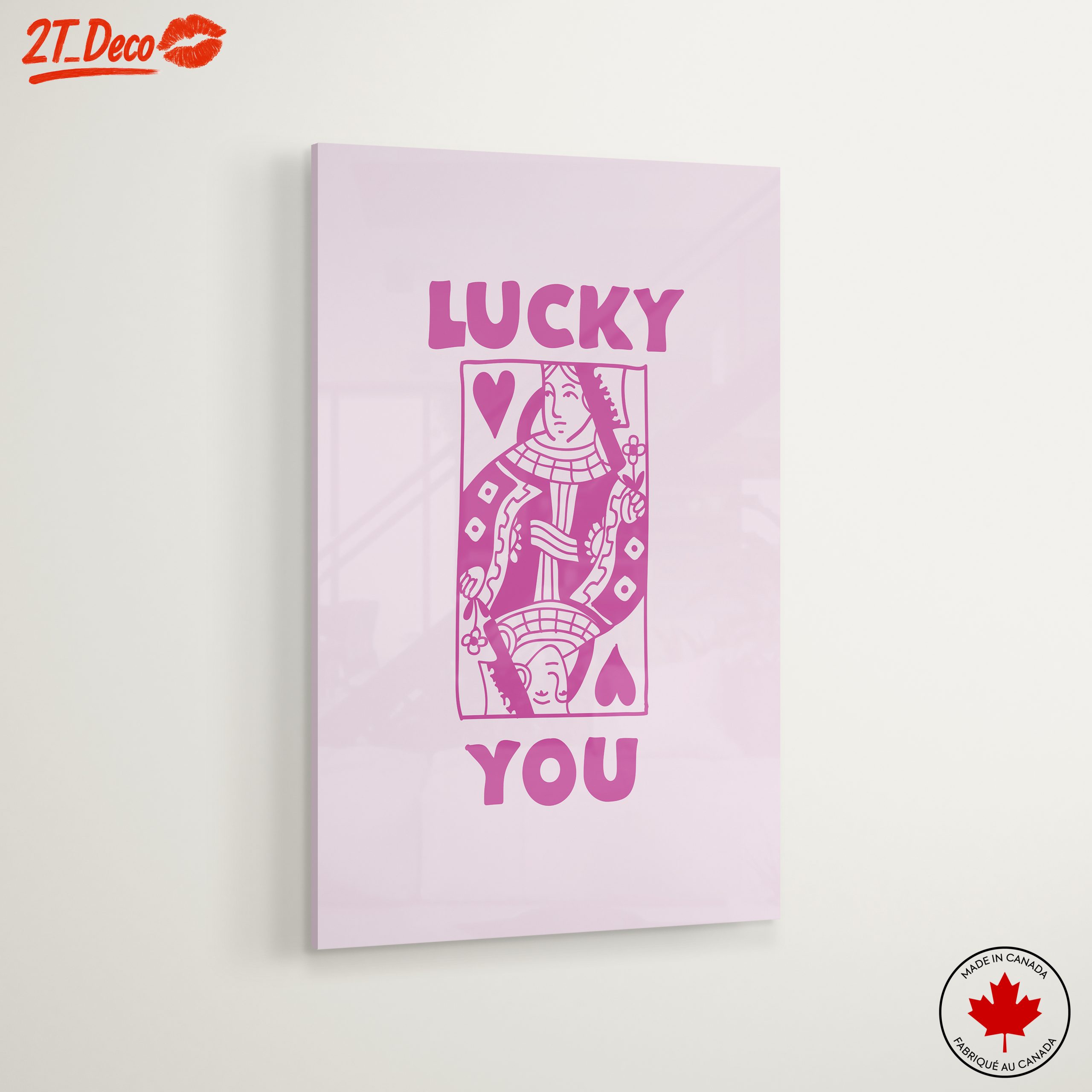 Lucky You Playful Typography Art - Image 6