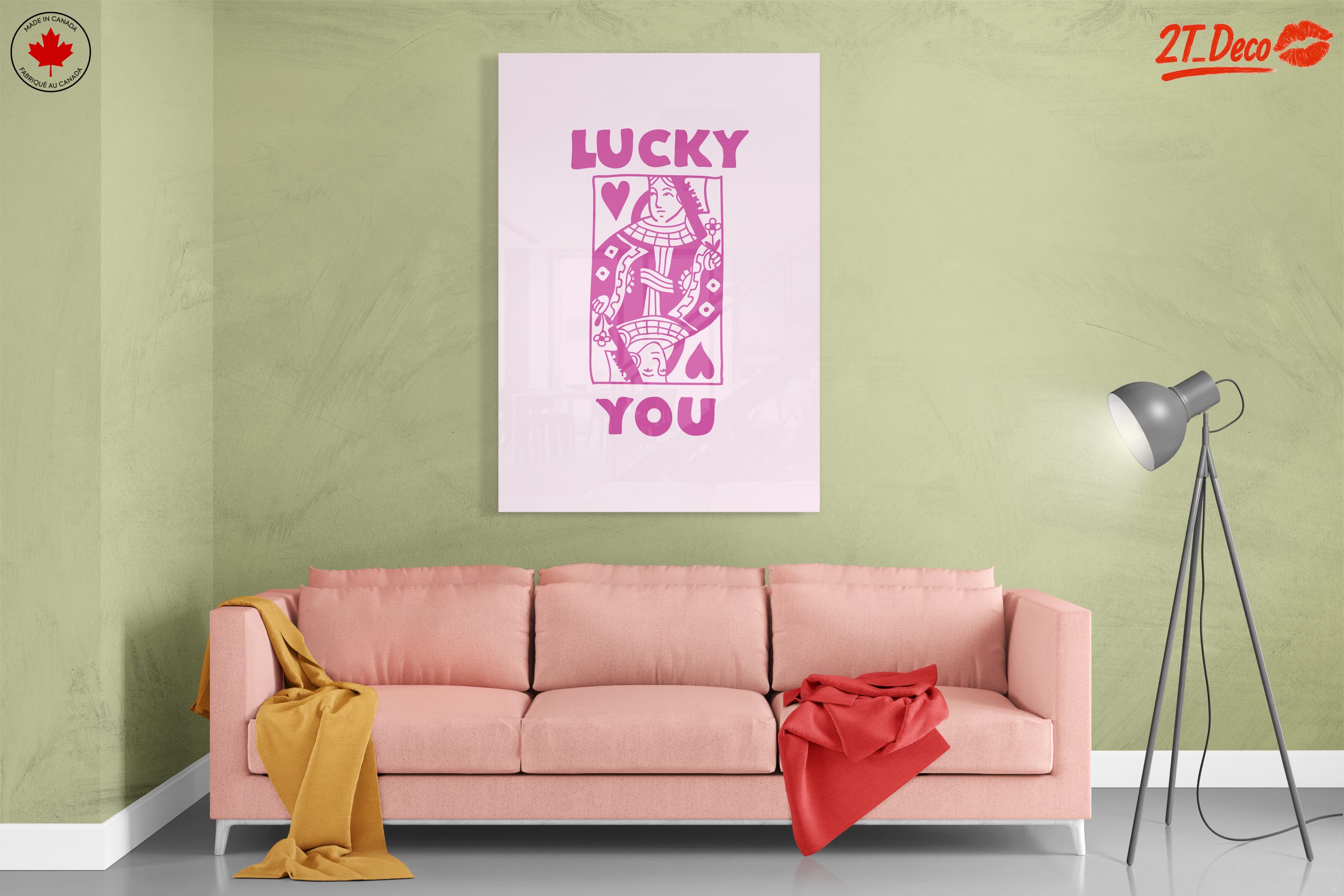Lucky You Playful Typography Art - Image 7