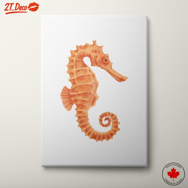 Abstract Seahorse Art for Coastal Decor