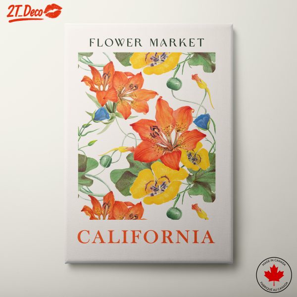 California Flower Market Art