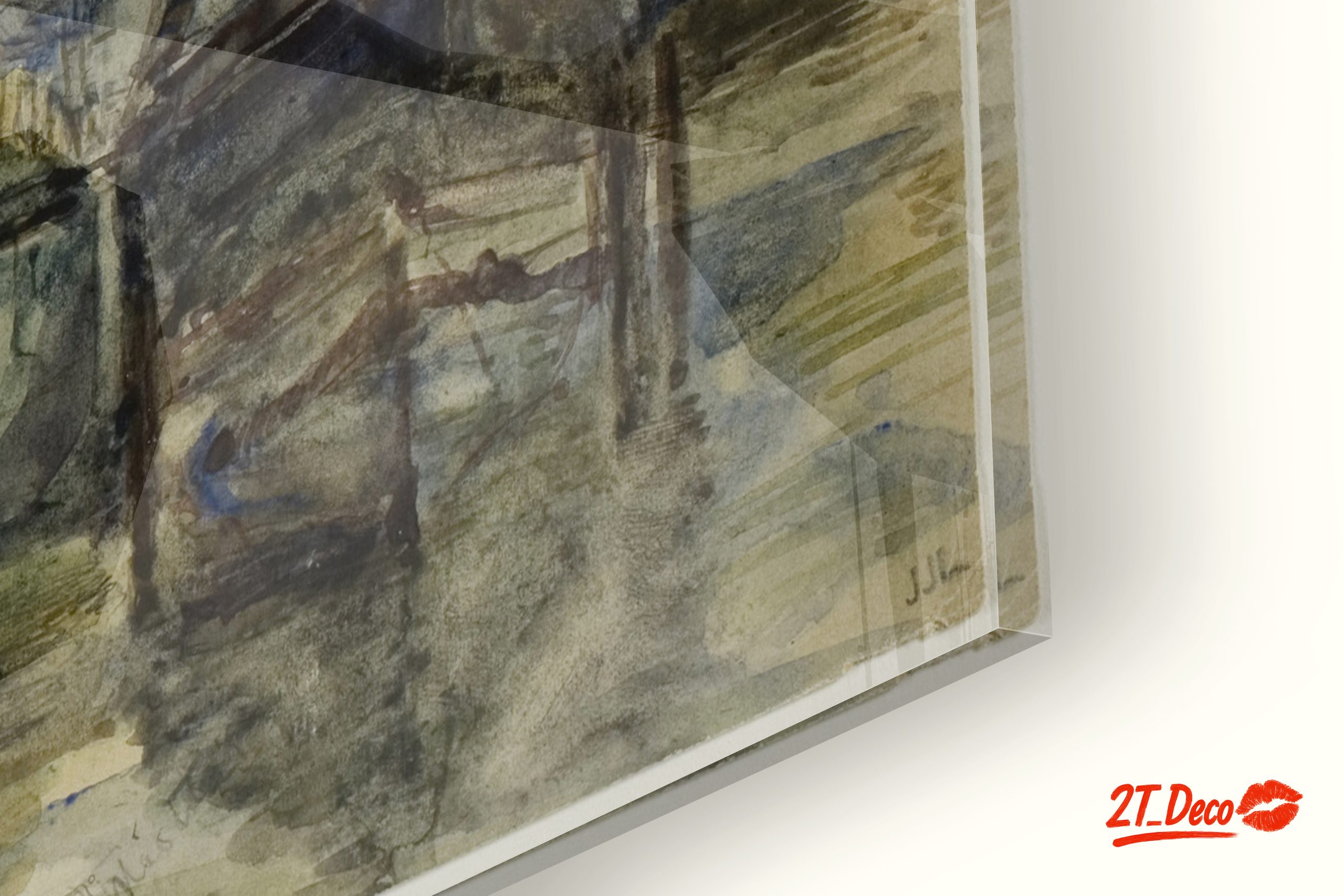 Serene Abstract Marine Harbor Scene - Image 9