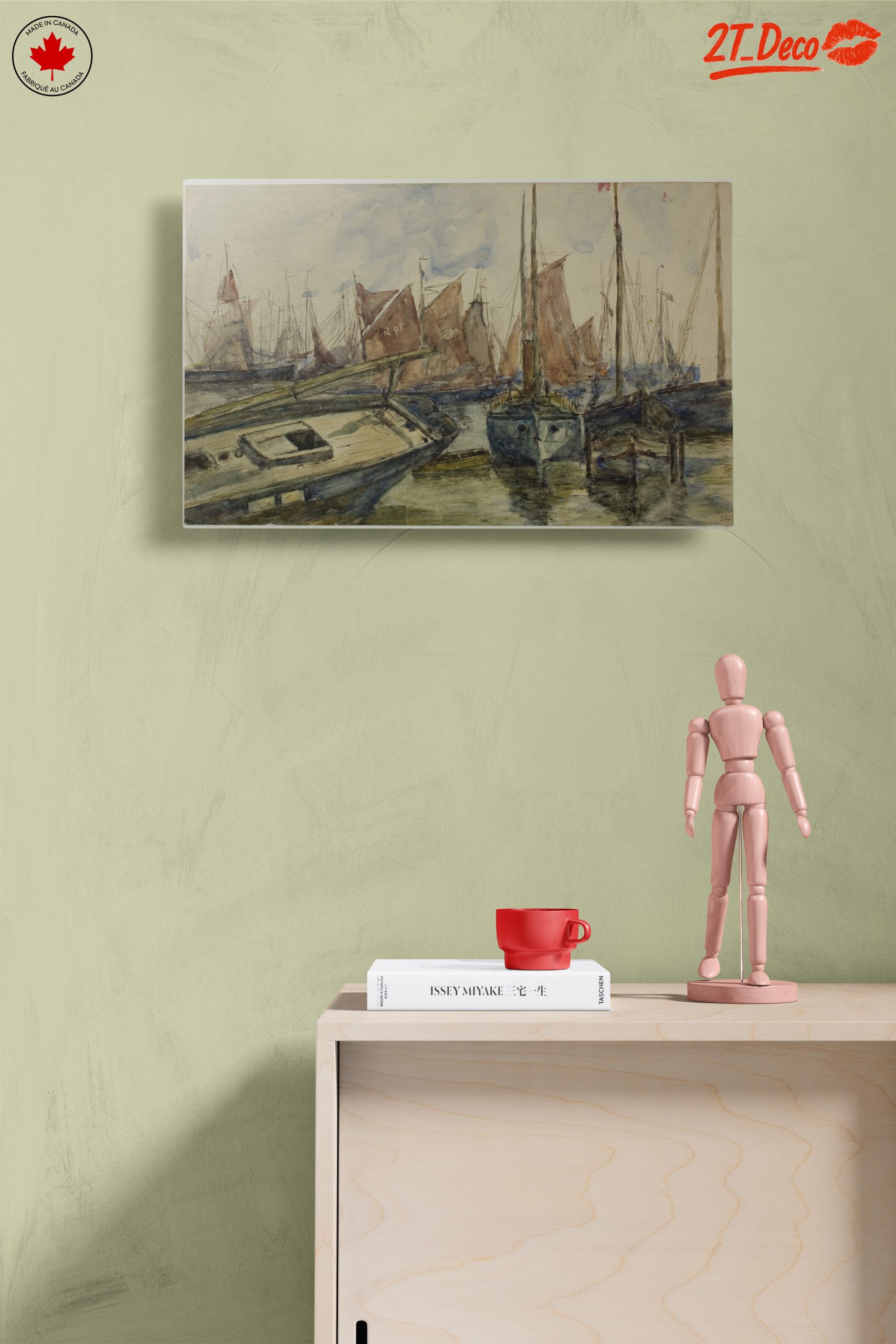 Serene Abstract Marine Harbor Scene - Image 14