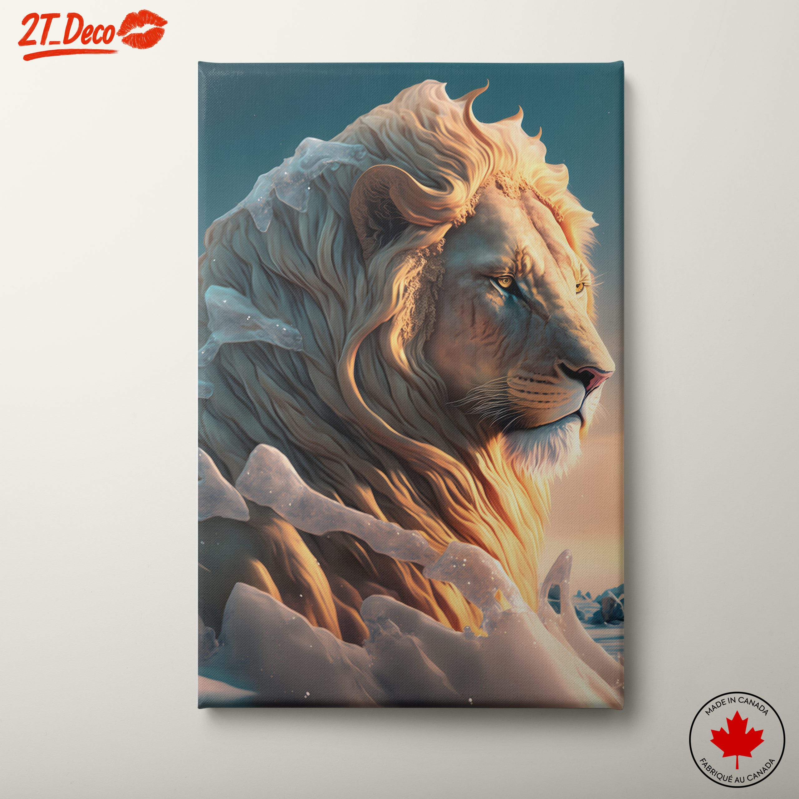 Majestic Lion Art With Ethereal Details