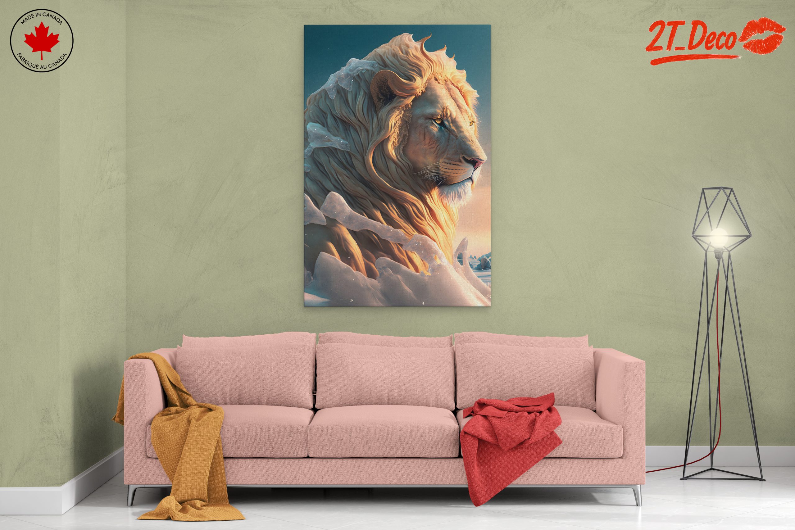 Majestic Lion Art With Ethereal Details - Image 2
