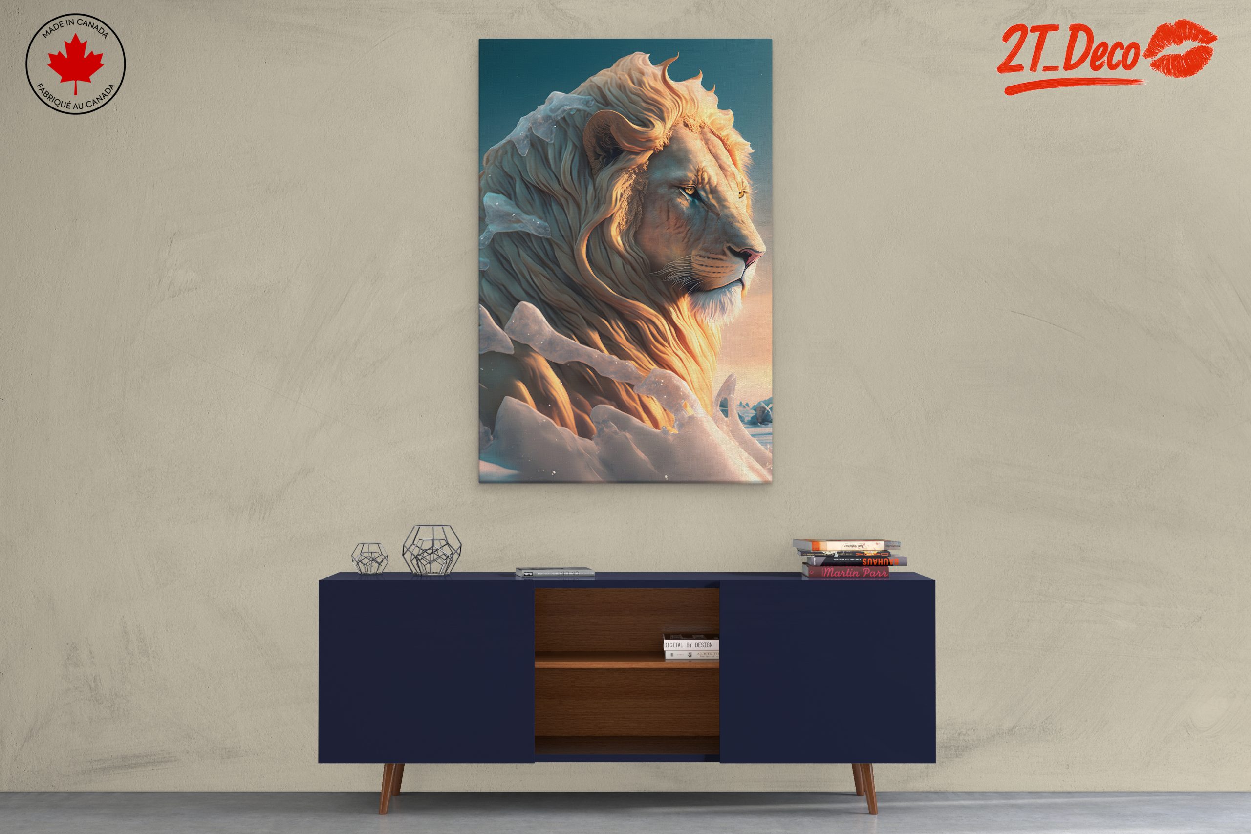 Majestic Lion Art With Ethereal Details - Image 3