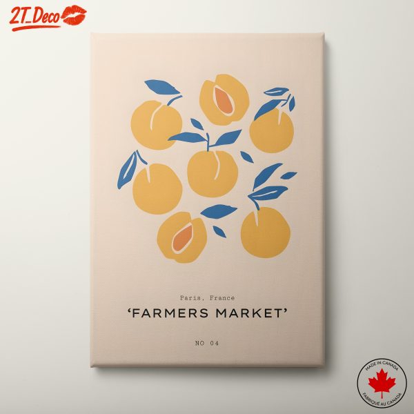 Stylized Abstract Fruit Art for Modern Spaces