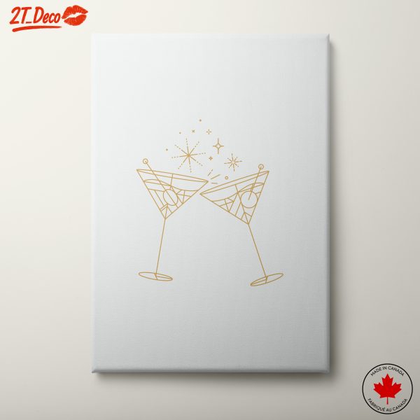 Stylized Cocktail Celebration Art