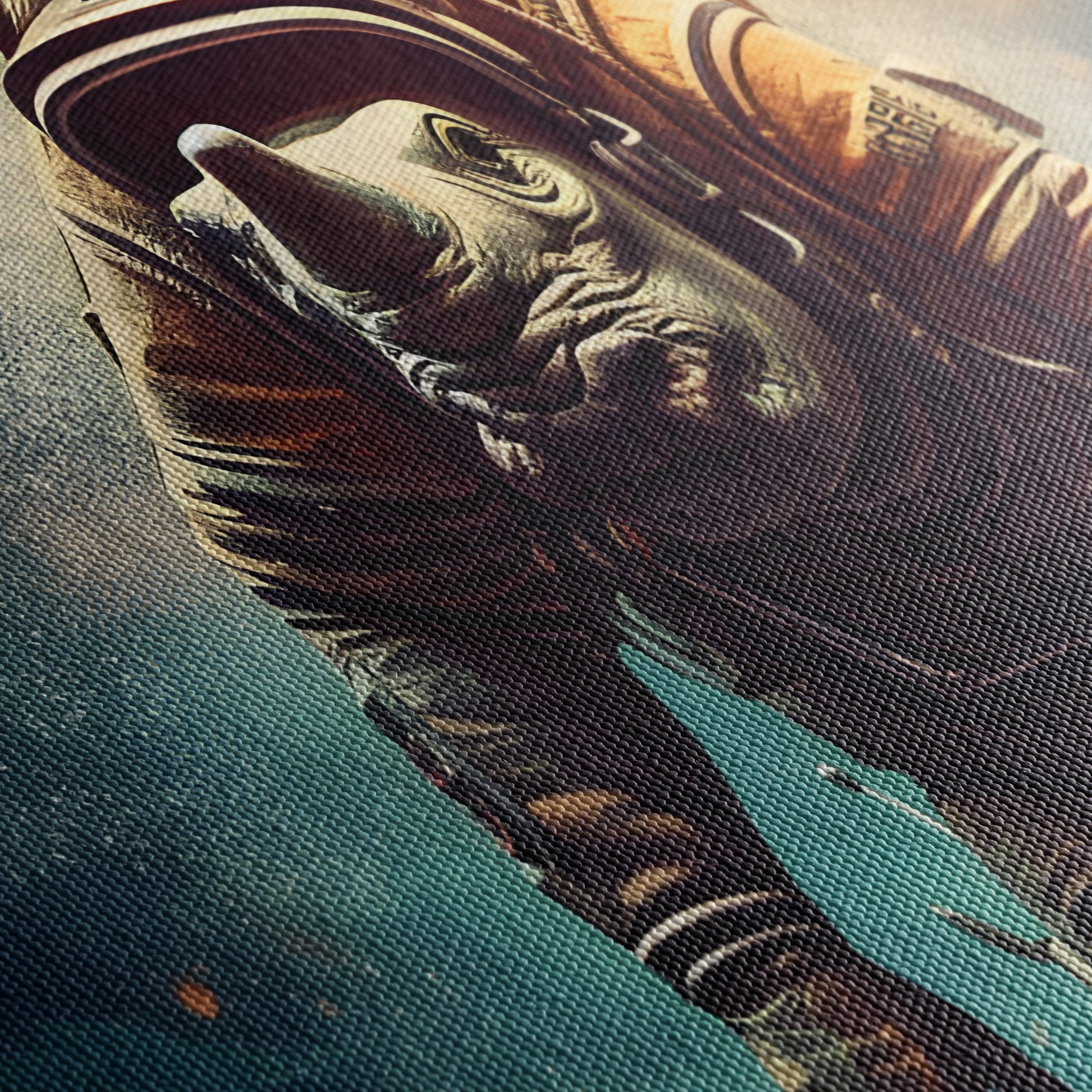 Astronaut Rhino Exploring the Depths - Image 5