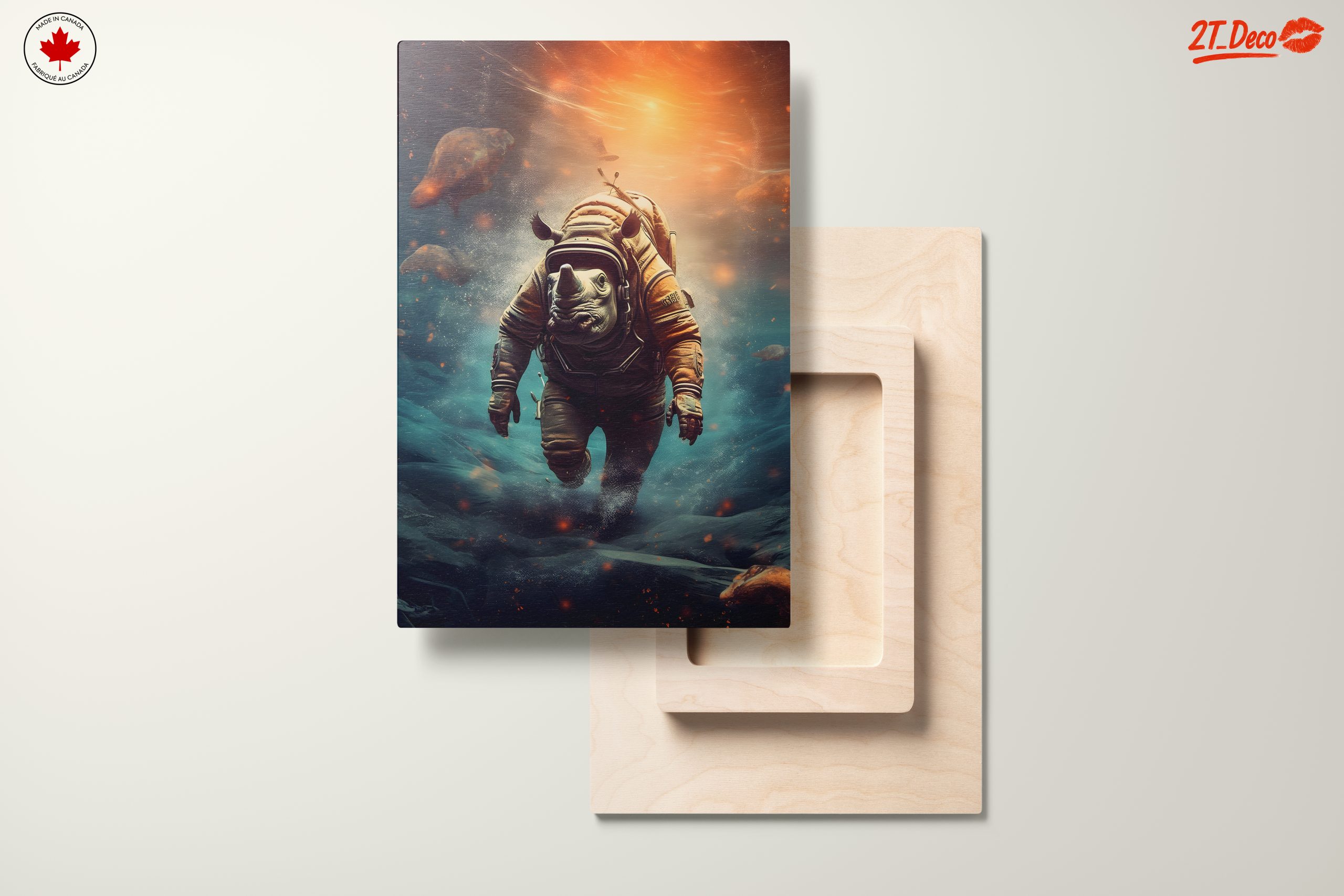 Astronaut Rhino Exploring the Depths - Image 11