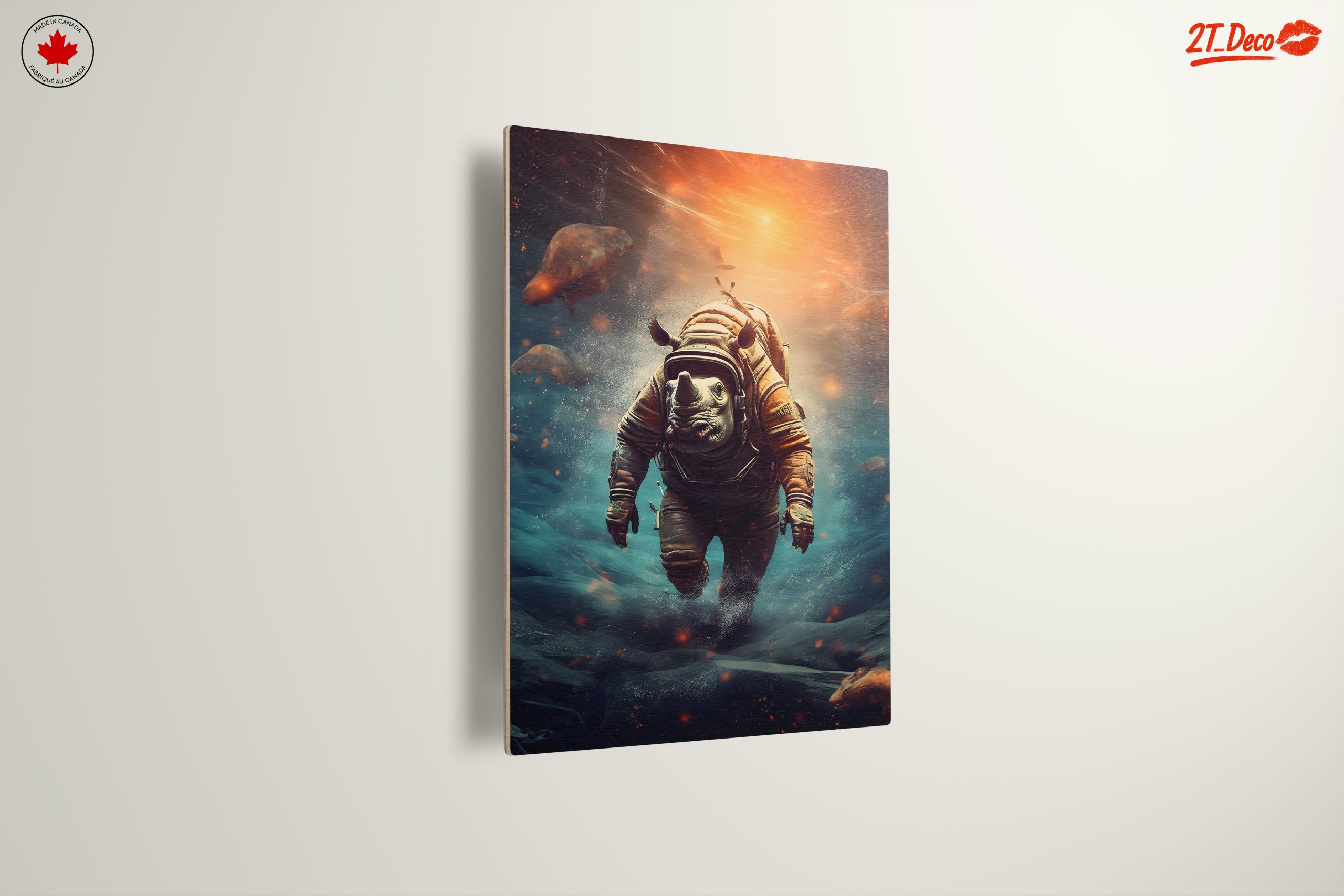 Astronaut Rhino Exploring the Depths - Image 13