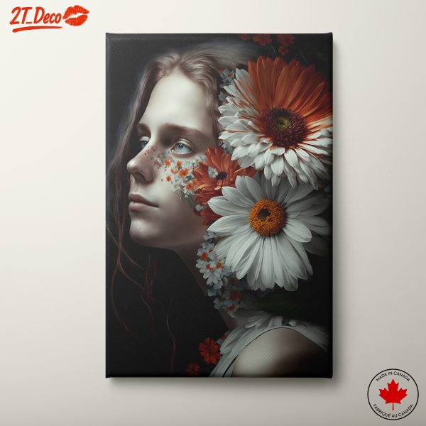 Stunning Floral Portrait with Vibrant Colors