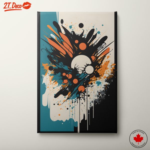 Vibrant Abstract Art with Dynamic Colors