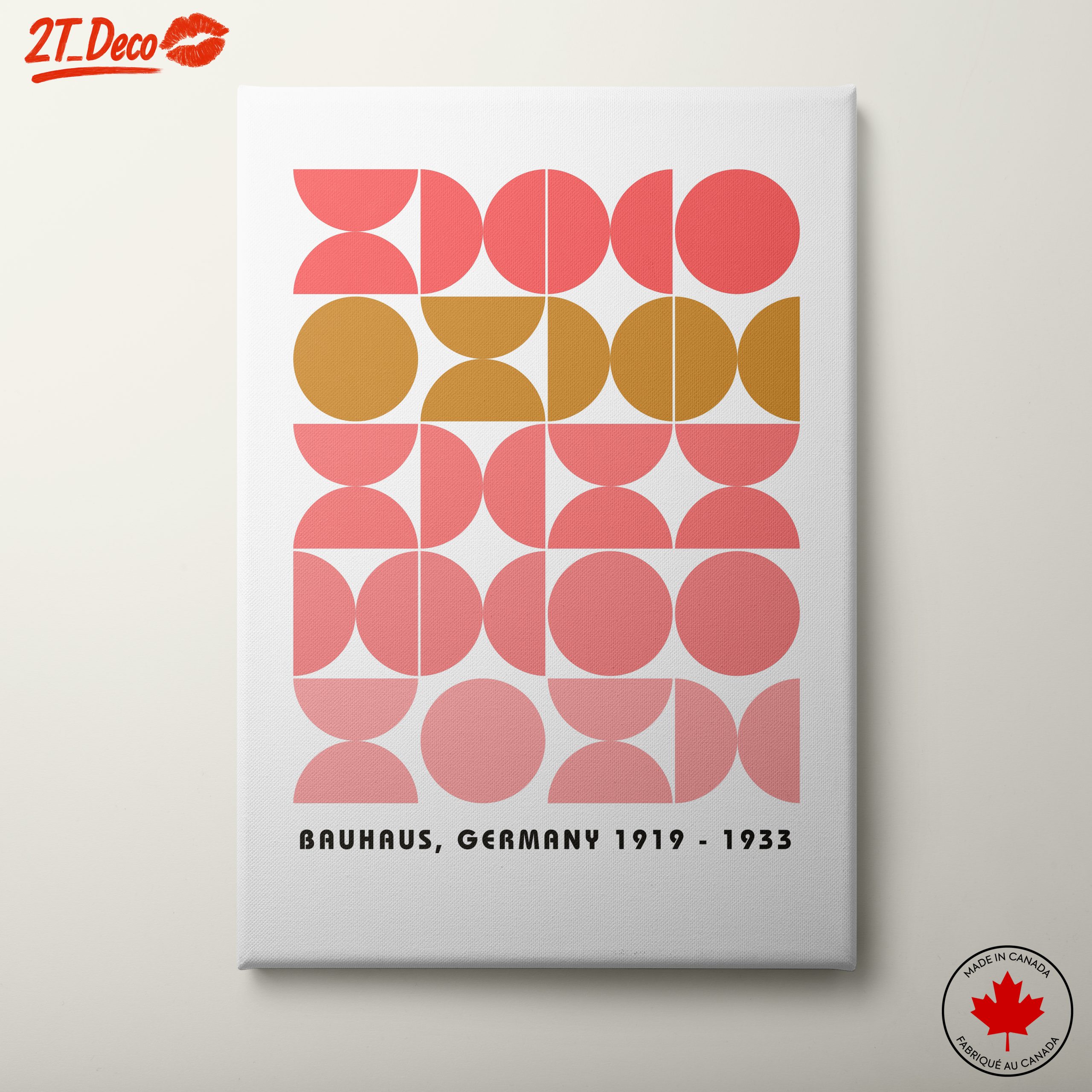 Geometric Bauhaus Inspired Art