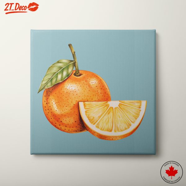 Vibrant Abstract Orange Artwork