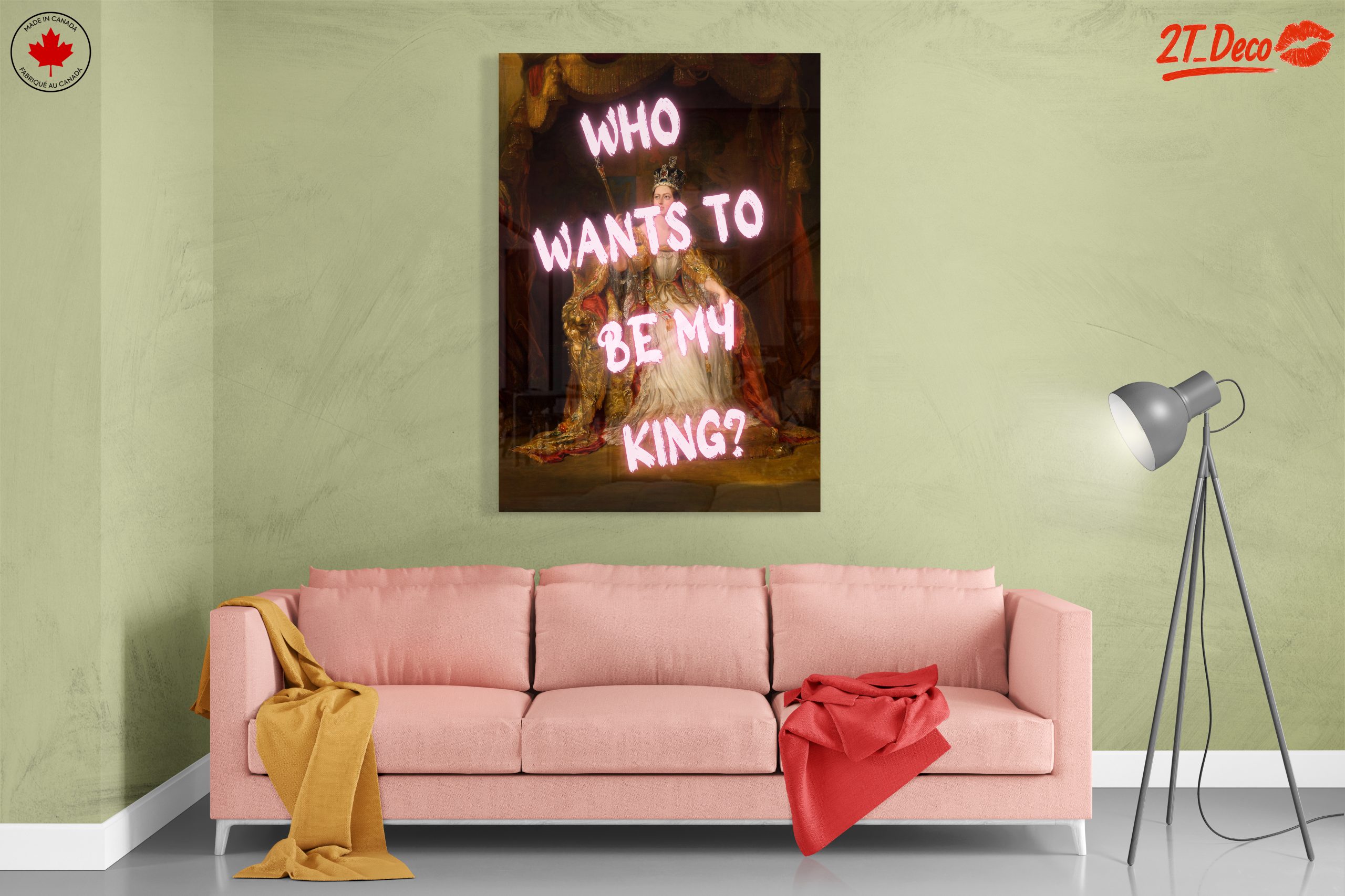 Regal Portrait with Playful Text - Image 7