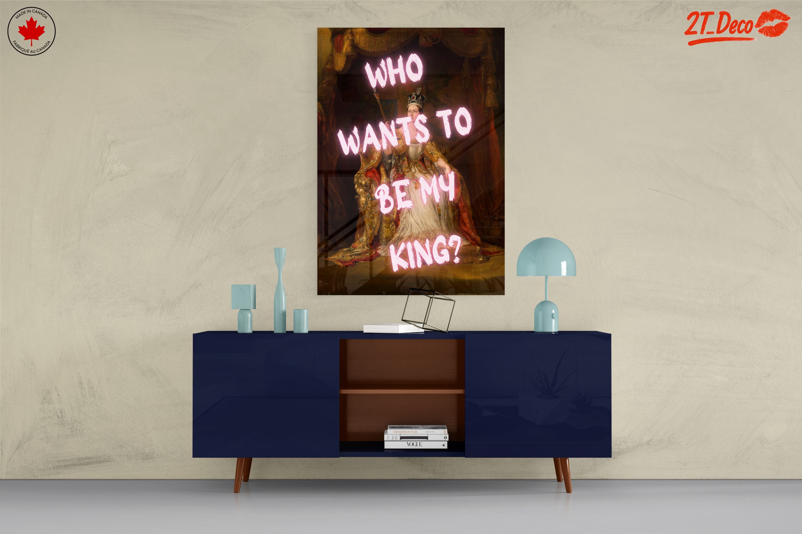 Regal Portrait with Playful Text - Image 8