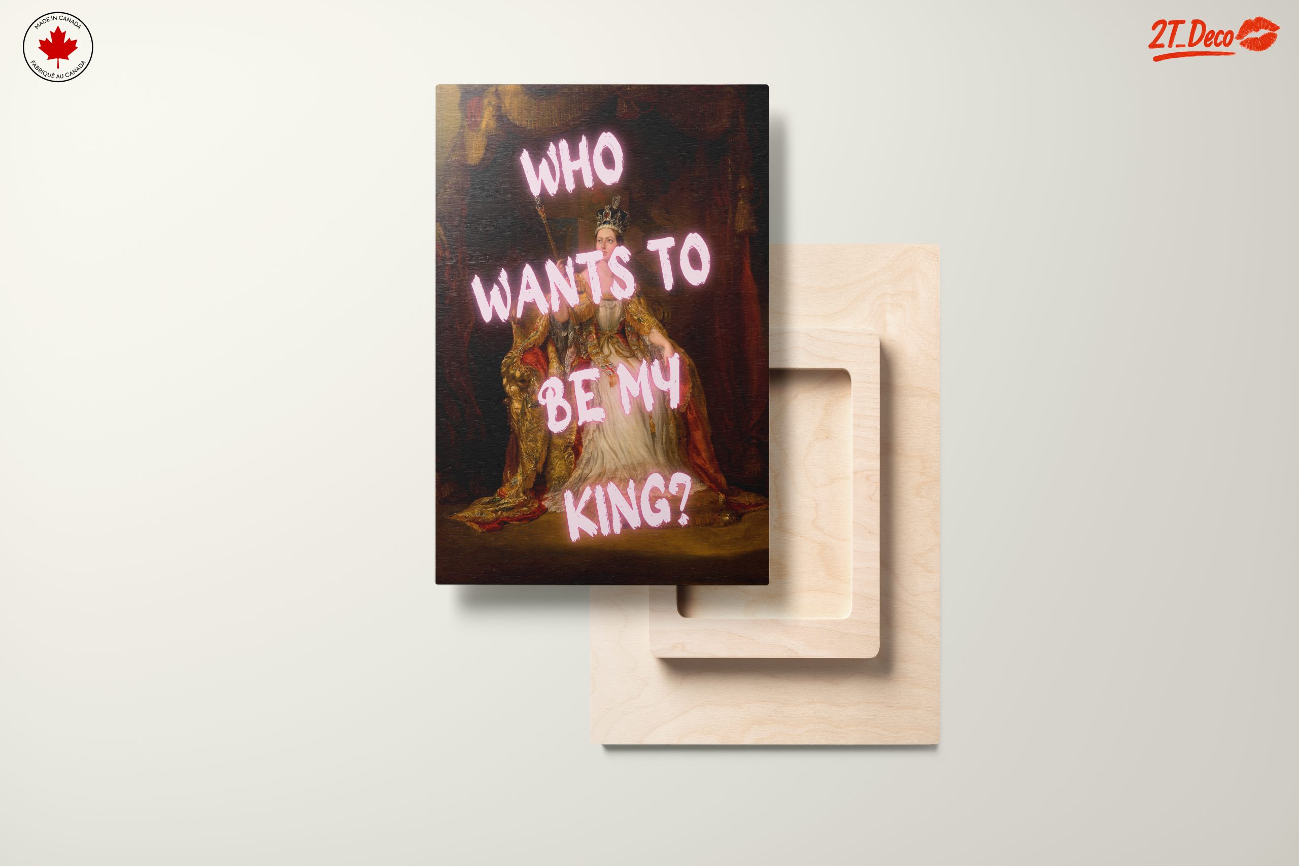 Regal Portrait with Playful Text - Image 11