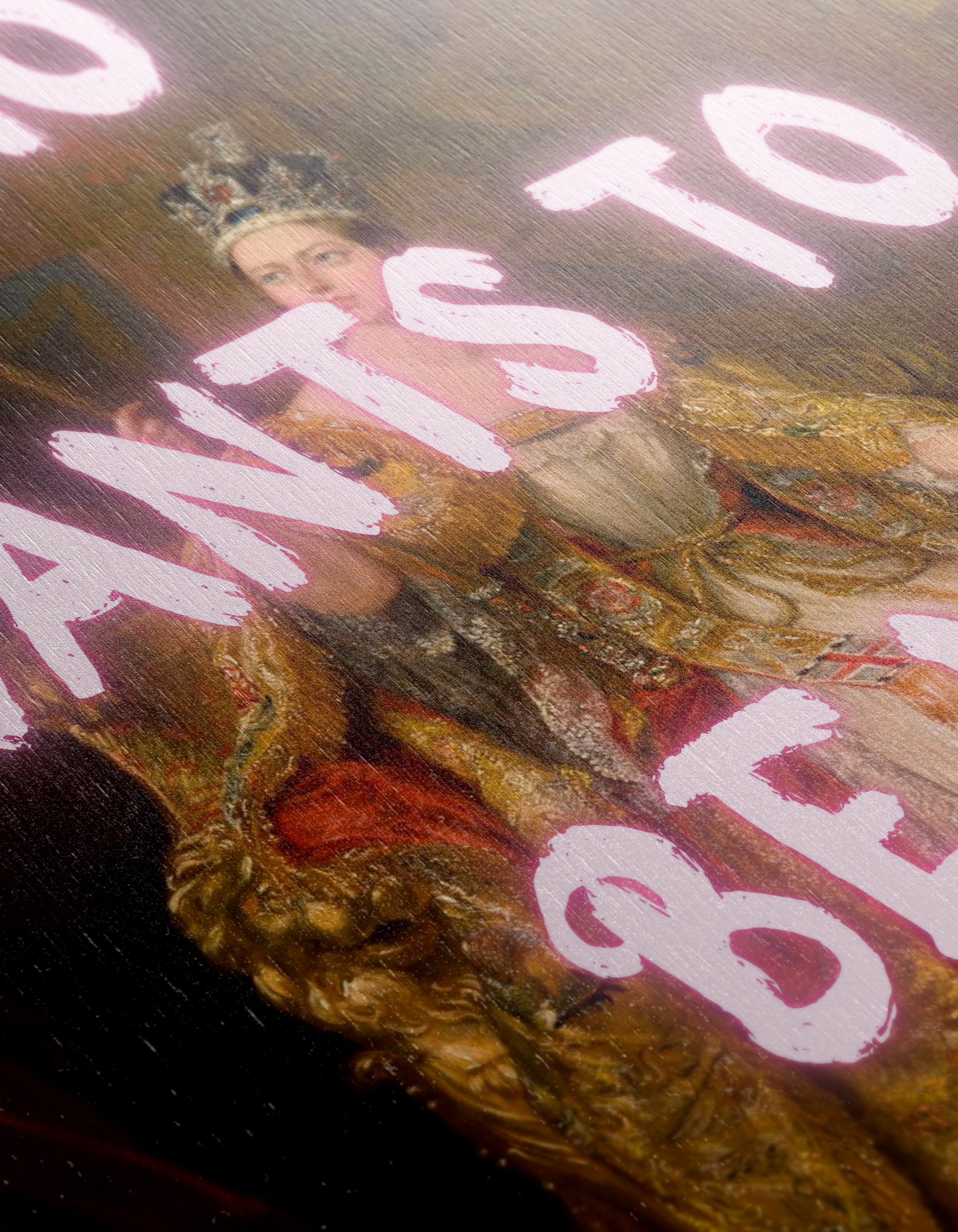 Regal Portrait with Playful Text - Image 12