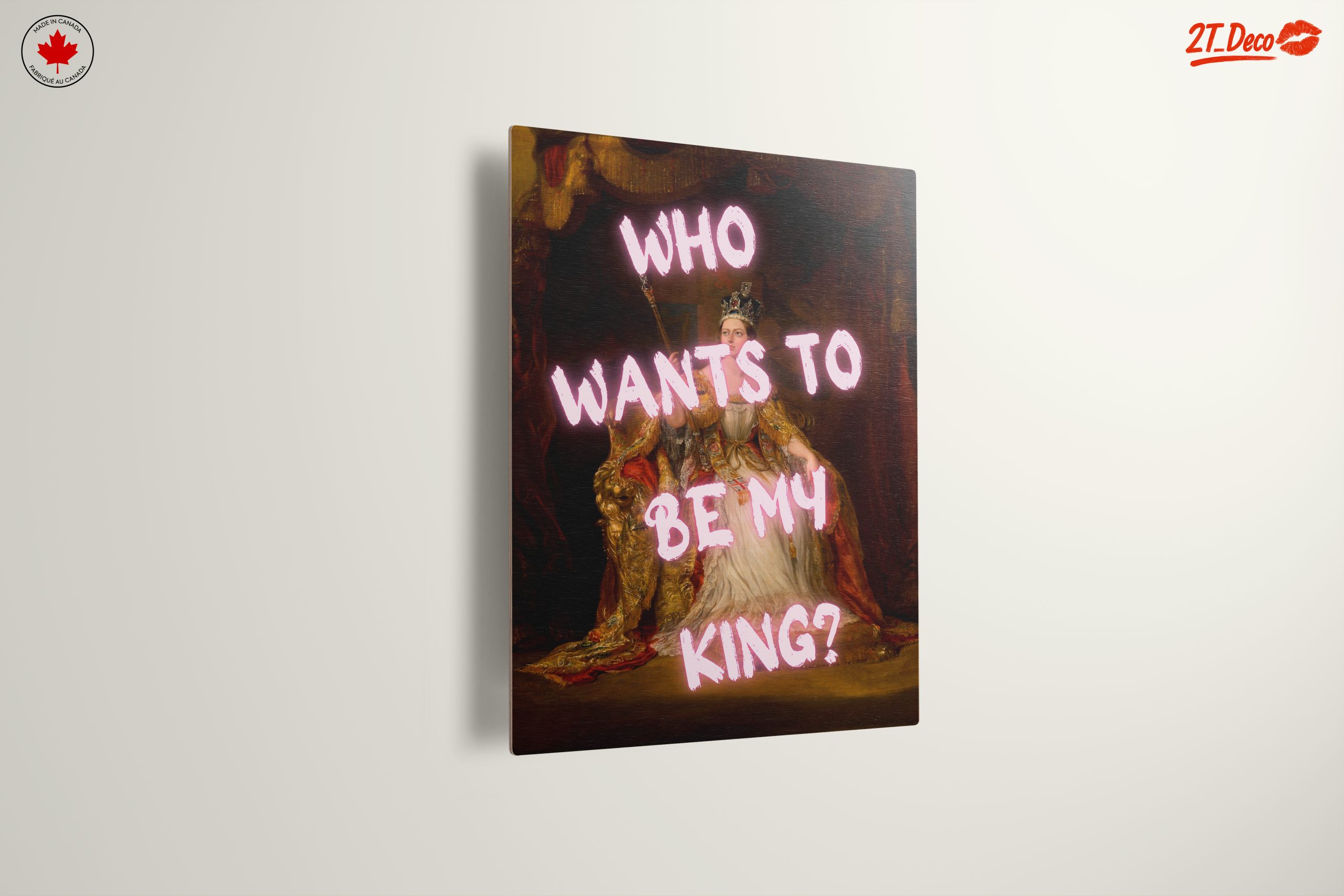 Regal Portrait with Playful Text - Image 13