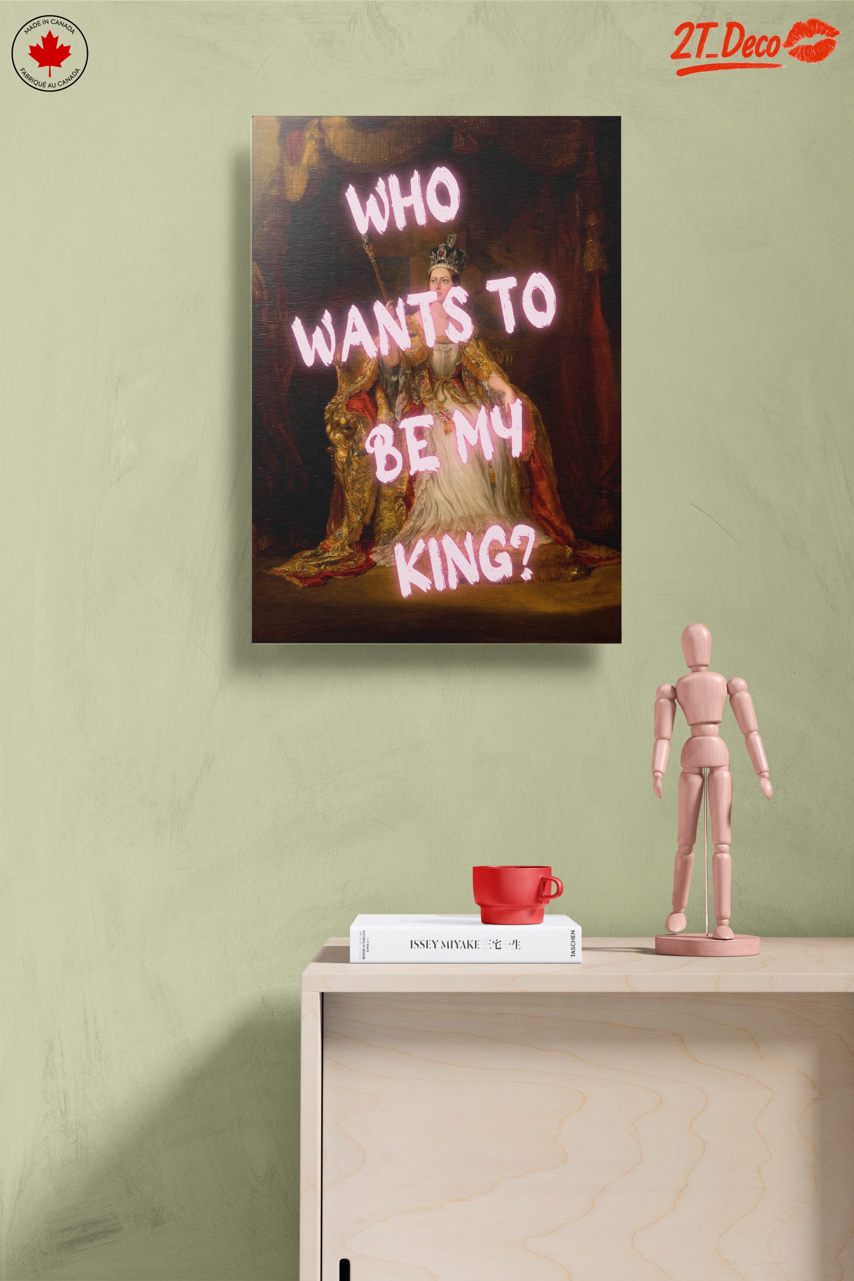 Regal Portrait with Playful Text - Image 14