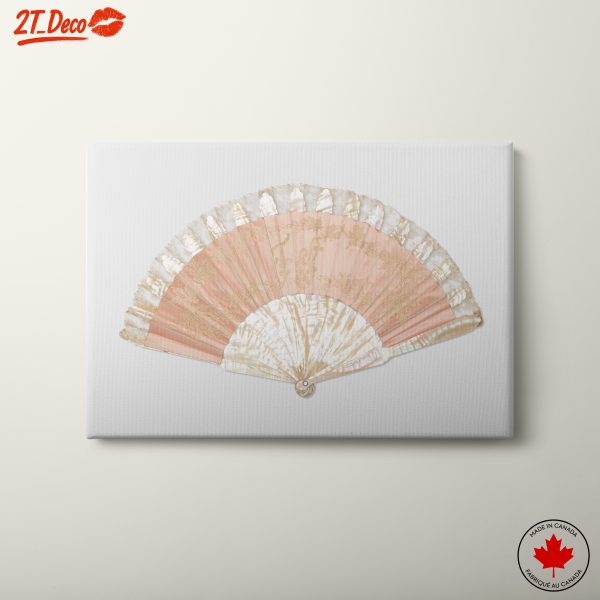 Elegant Decorative Textile Fan Artwork