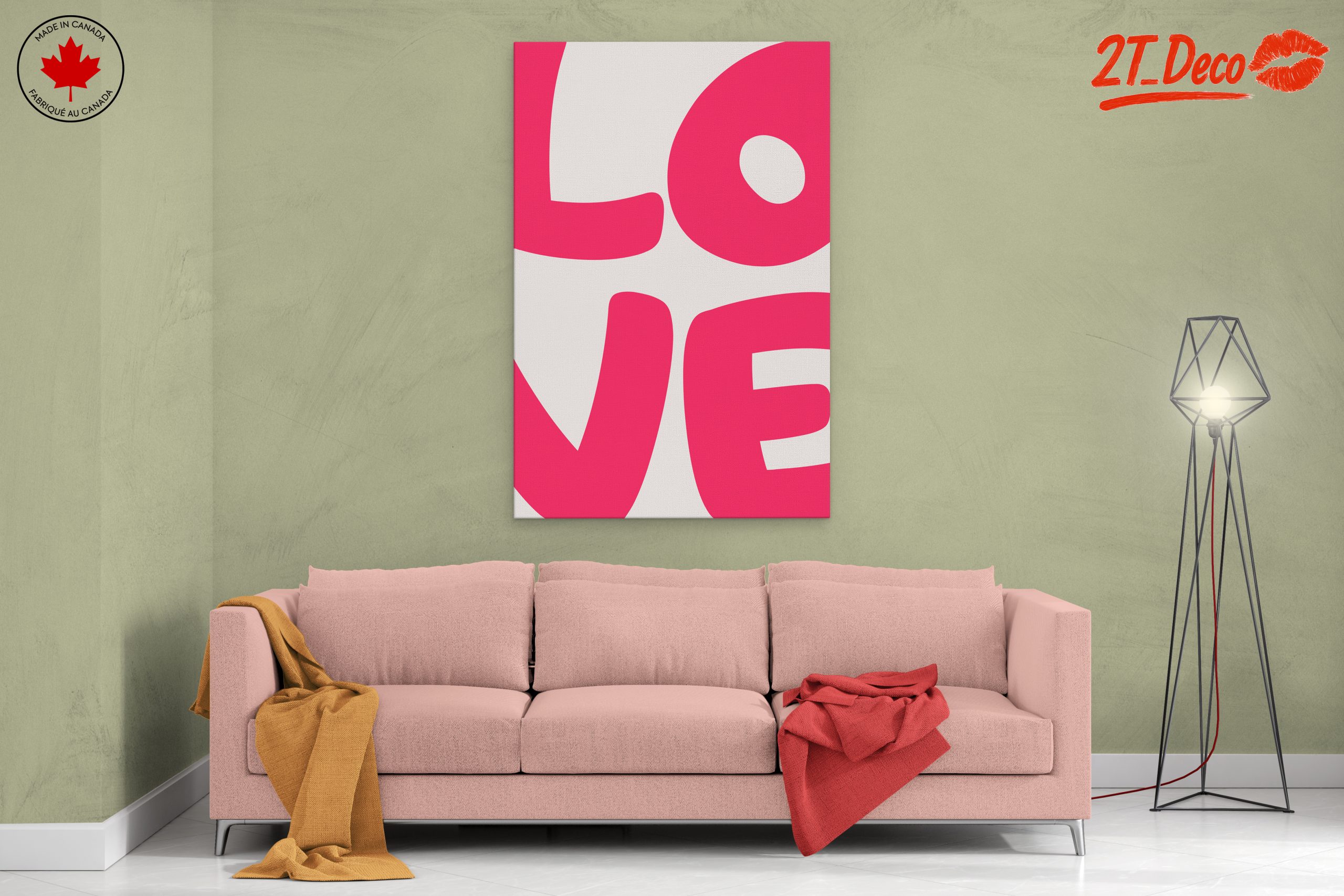 Bold Love Inspirational Quote Art - Image 2
