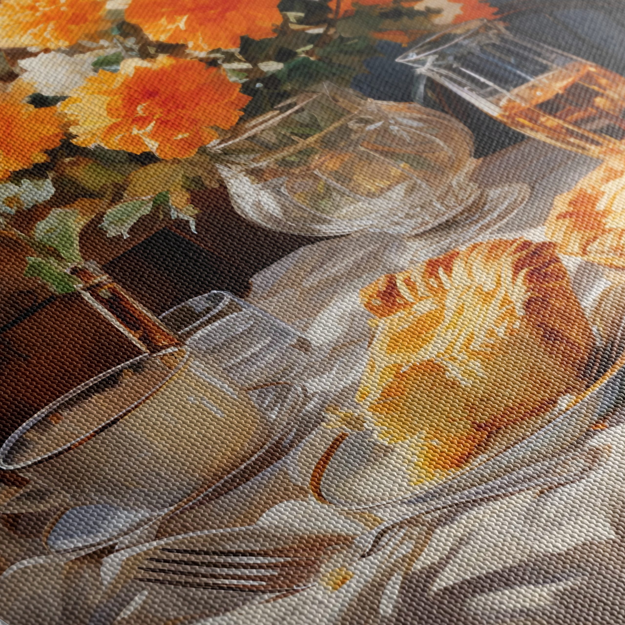 Still Life With Delicious Pastry and Floral Arrangement - Image 5
