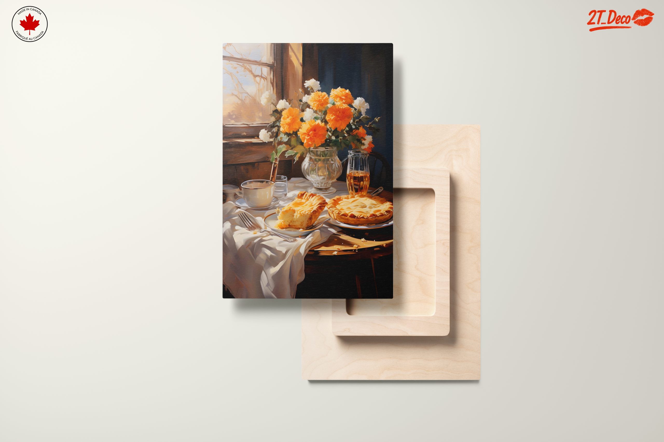 Still Life With Delicious Pastry and Floral Arrangement - Image 11